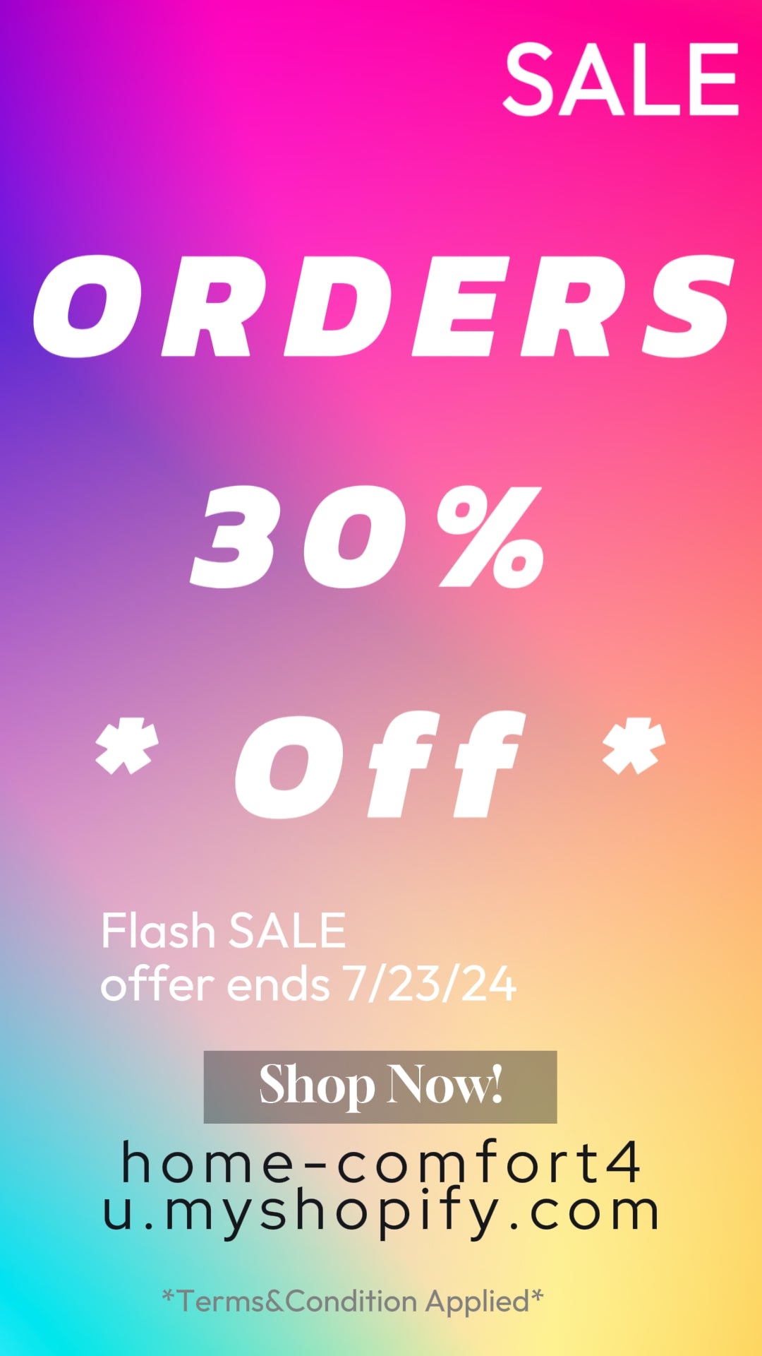 Flash-sale-Today-Only Home Comfort