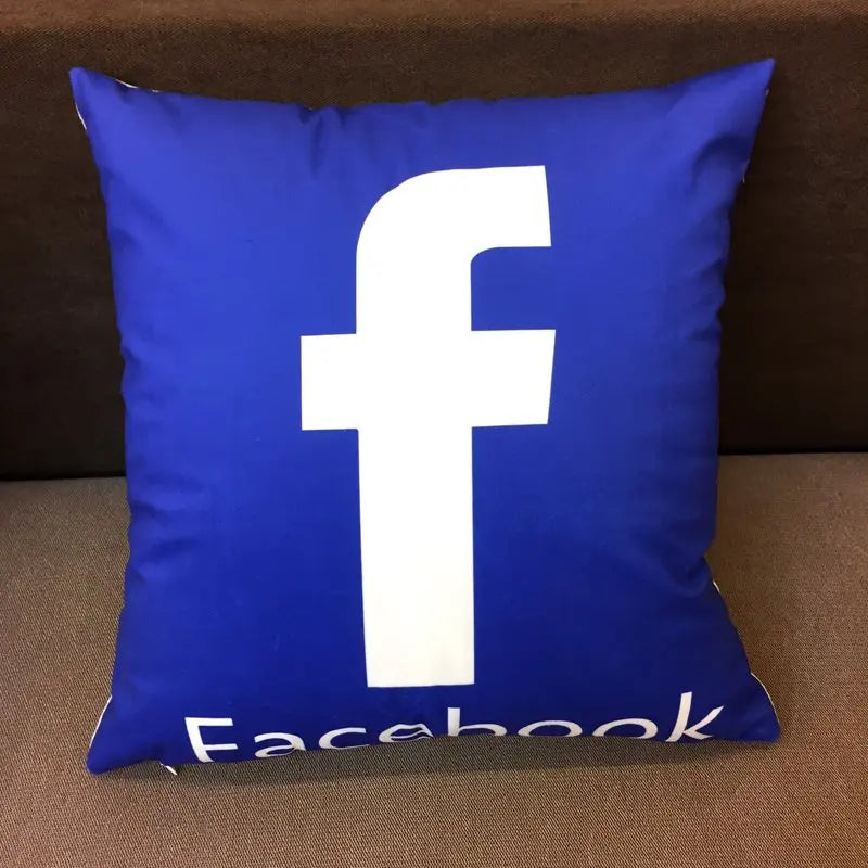 Stay Social and Comfy – Trendy Social Logo Pillow! Fuchsia Molly