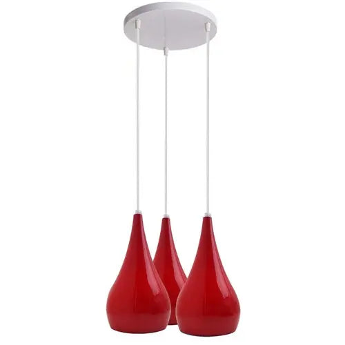 Triple Glow – 3 Head Cluster Pendant Light Hanging Ceiling Lamp Sangria Angel