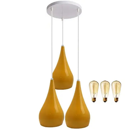 Triple Glow – 3 Head Cluster Pendant Light Hanging Ceiling Lamp Sangria Angel