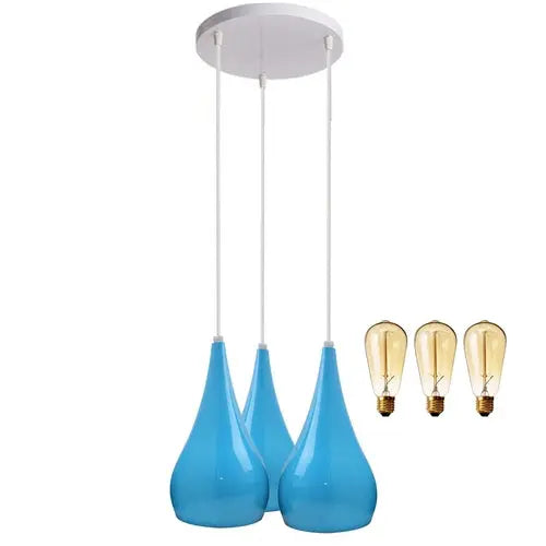 Triple Glow – 3 Head Cluster Pendant Light Hanging Ceiling Lamp Sangria Angel