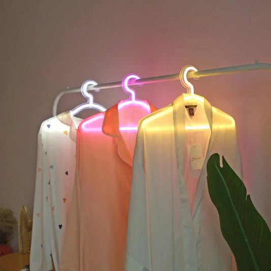 Glow and Hang – The Neon Light Clothes Hanger! Yellow Angel