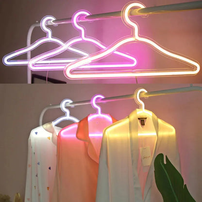 Glow and Hang – The Neon Light Clothes Hanger! Yellow Angel